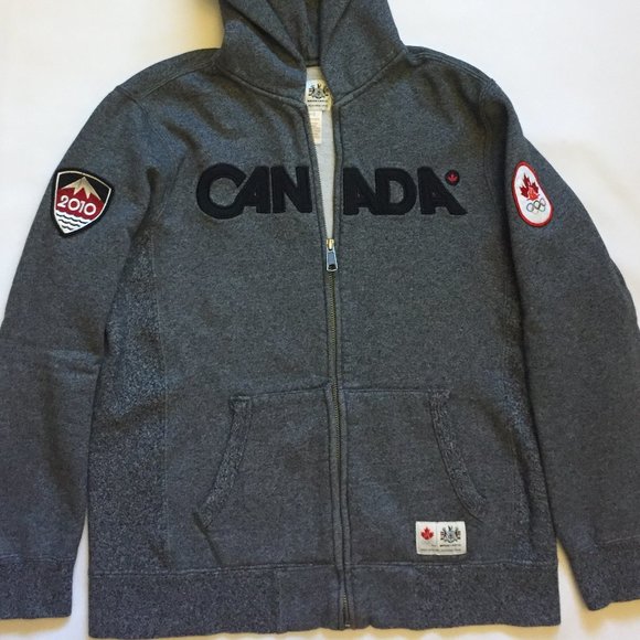 Official 2010 Olympics Zip Hoodie Boy's Size 10/12 - Picture 1 of 10
